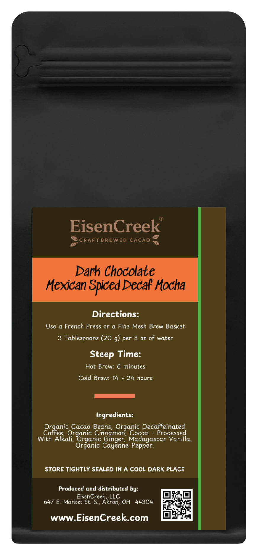 Dark Choc Mexican Spiced Decaf Mocha 10 oz