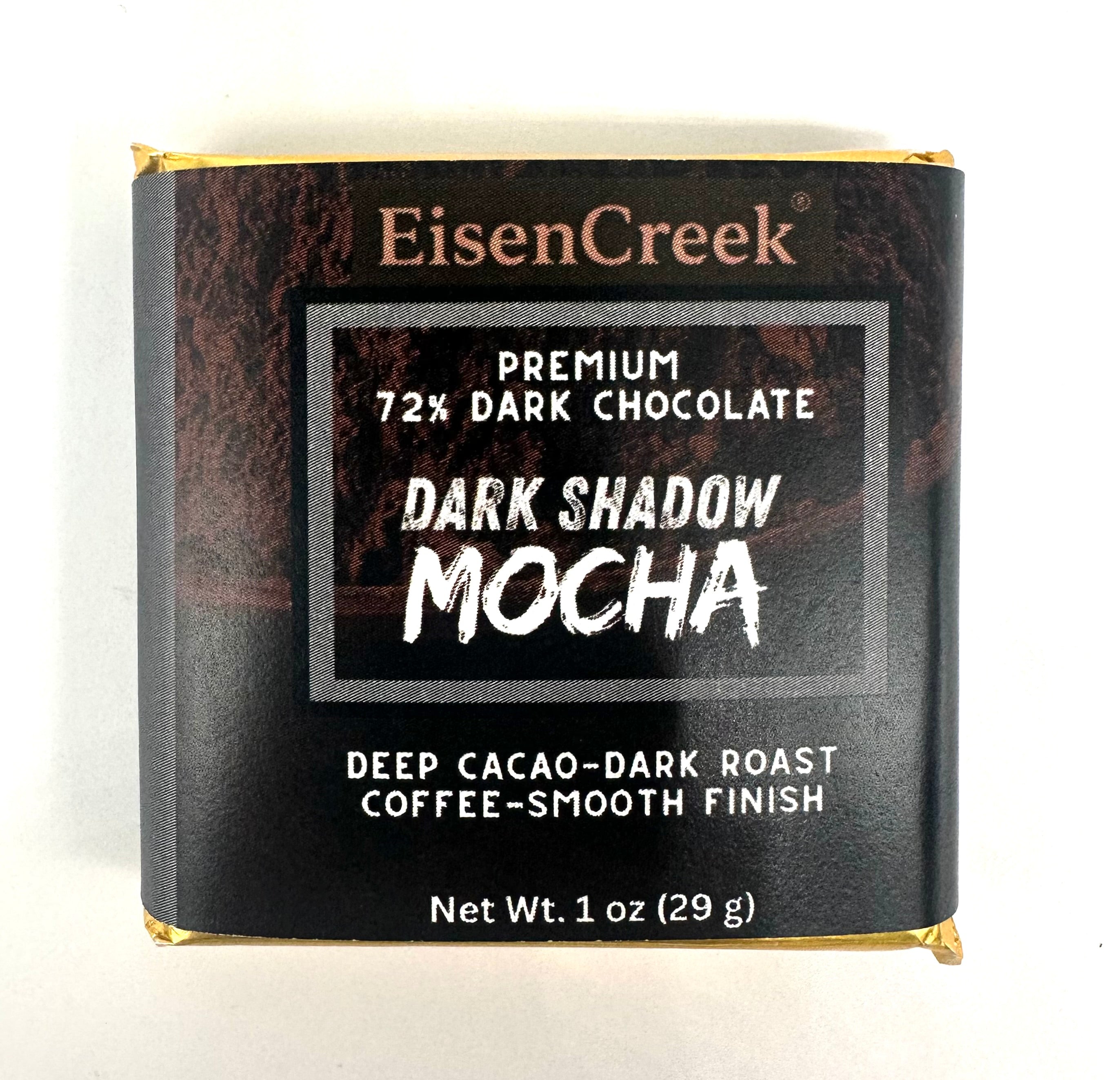 Dark Shadow Mocha Dark Chocolate Bar - 1 oz