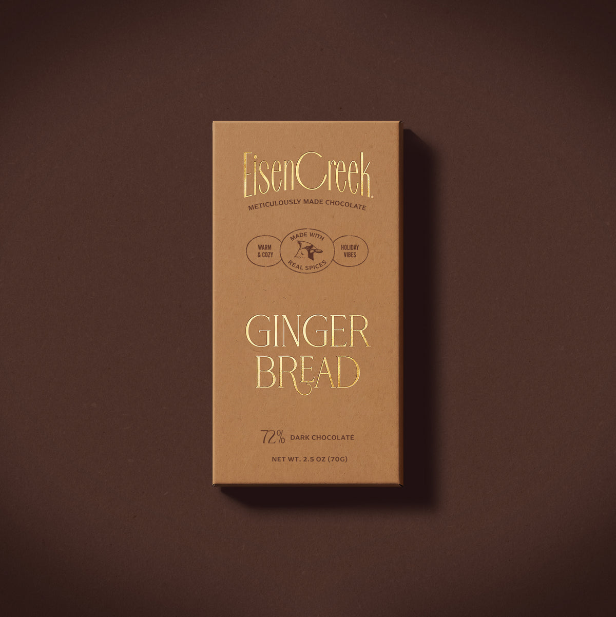 Gingerbread Dark Chocolate Bar - 2.50 oz