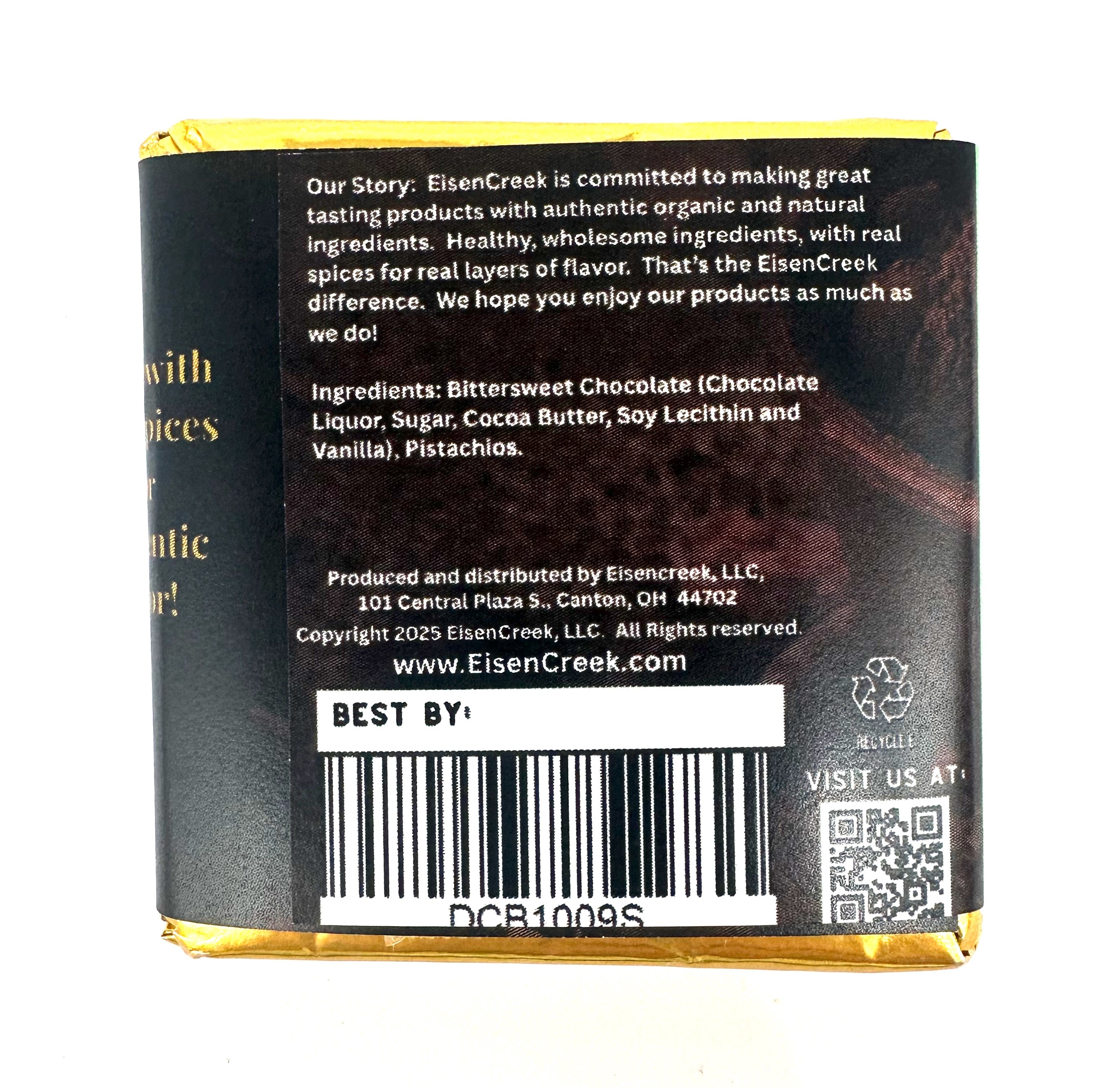 Pistachio Crunch Dark Chocolate Bar - 1 oz