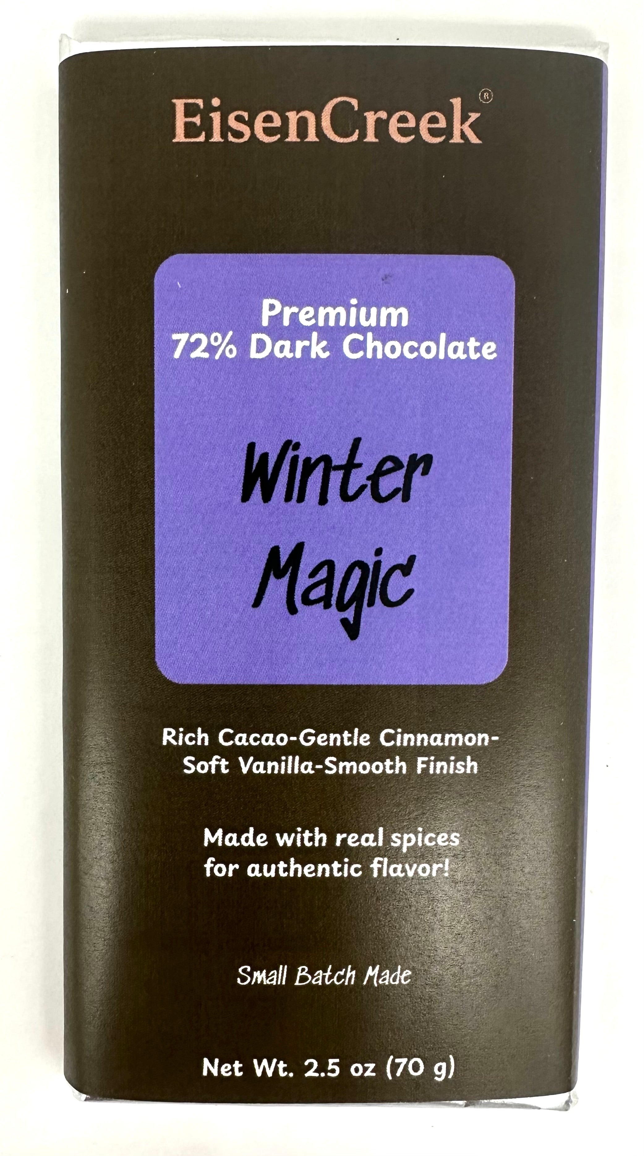 Winter Magic Dark Chocolate Bar - 2.50 oz