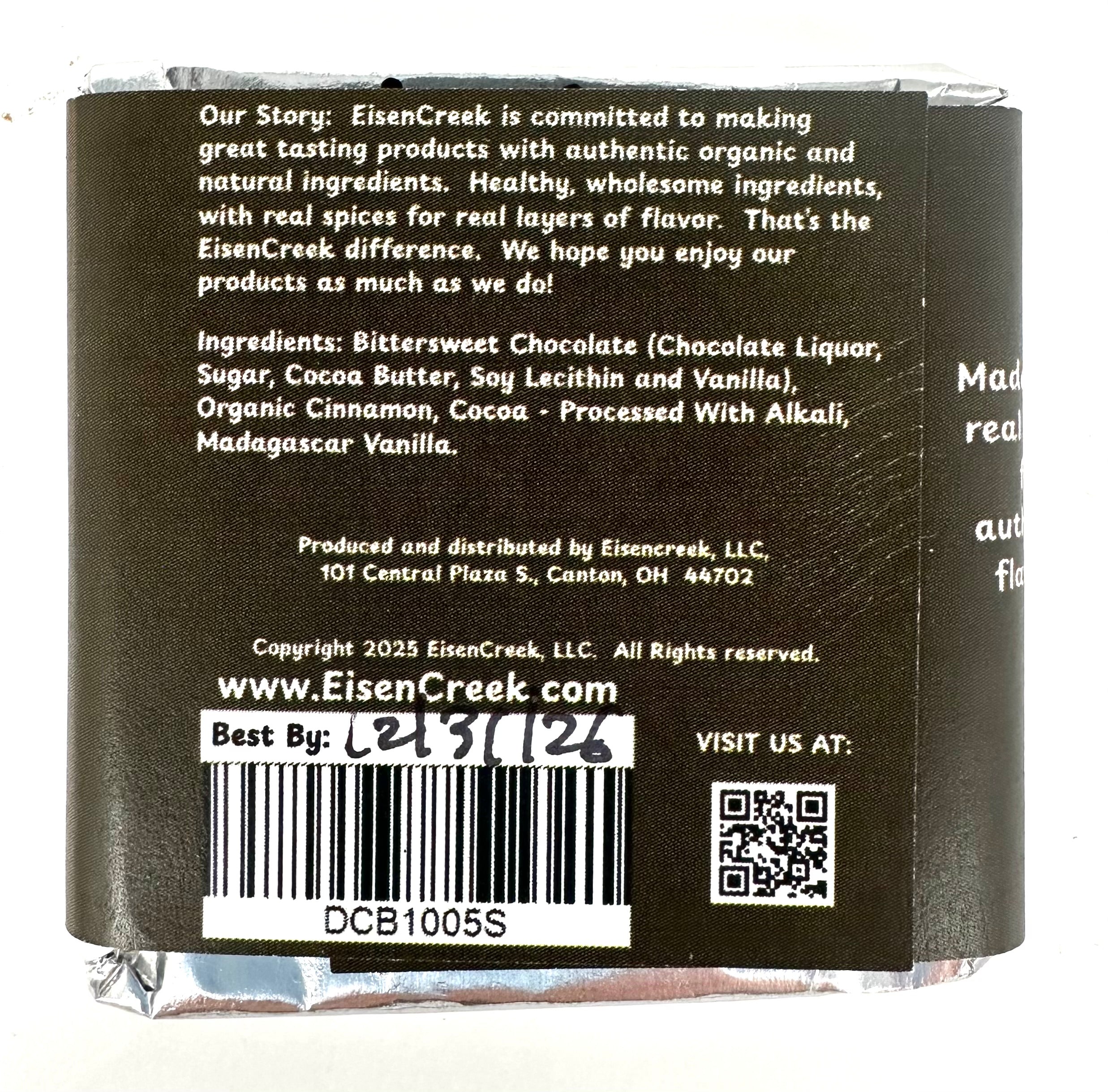 Winter Magic Dark Chocolate Bar - 1 oz