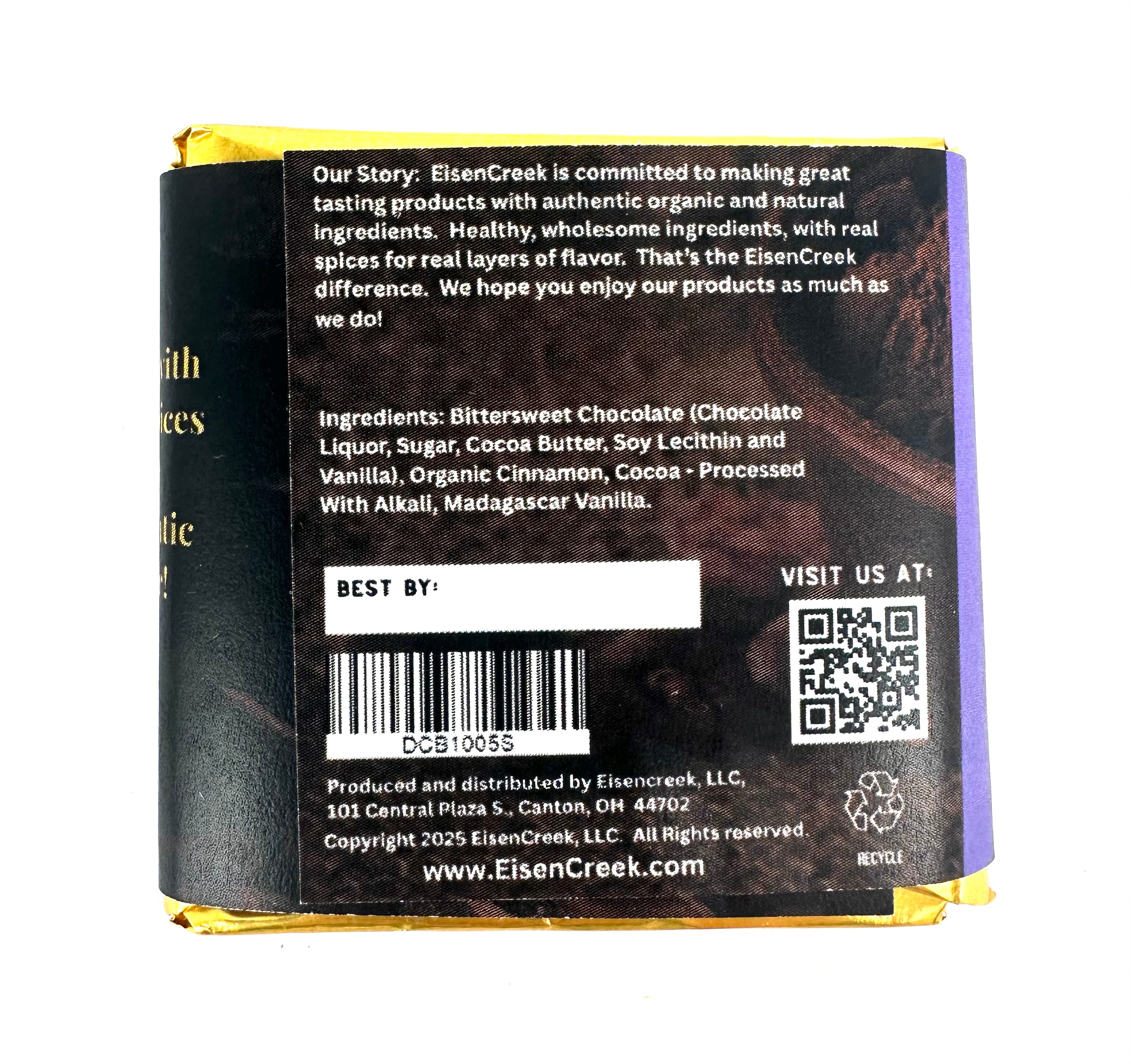 Winter Magic Dark Chocolate Bar - 1 oz