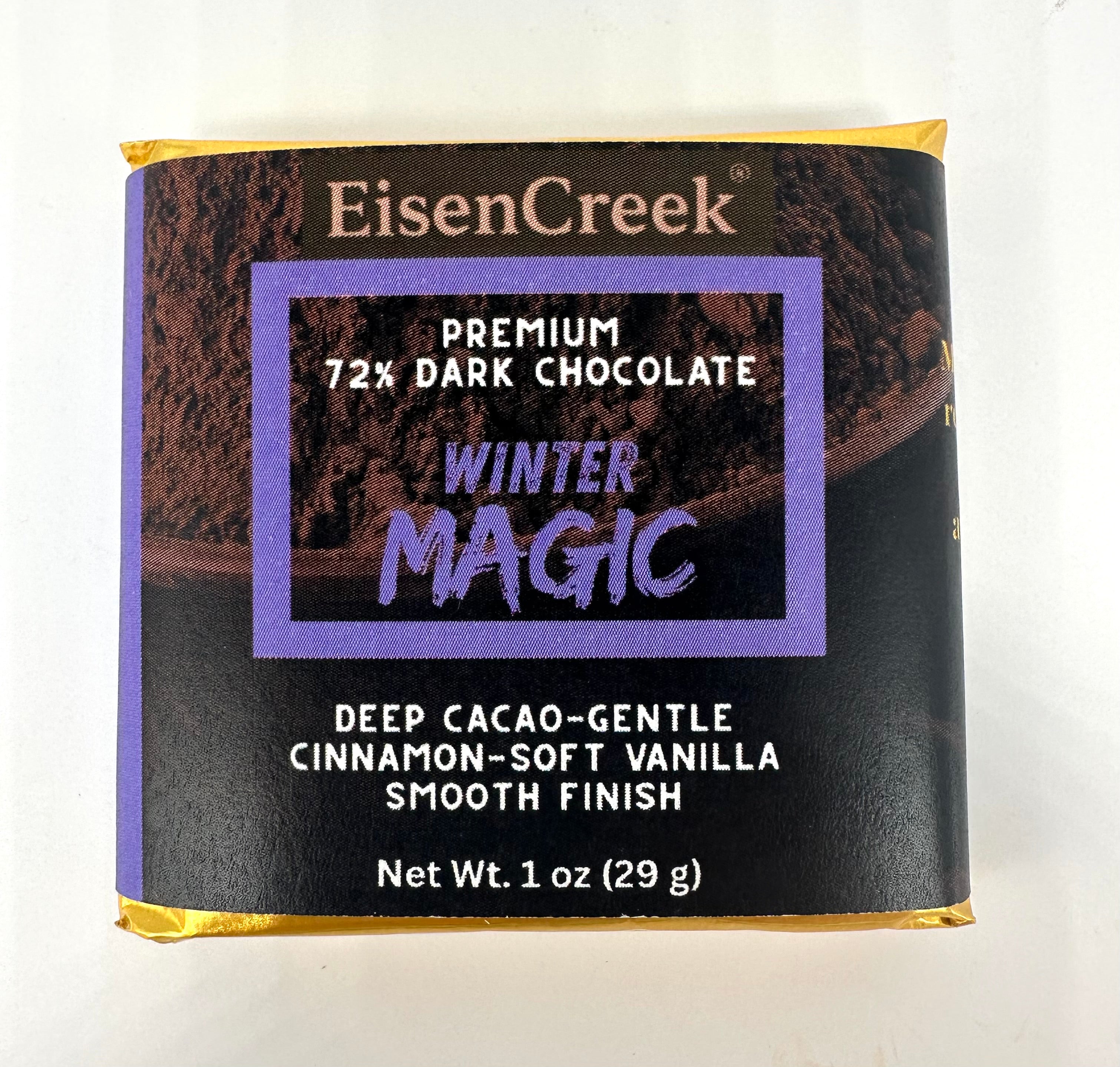 Winter Magic Dark Chocolate Bar - 1 oz