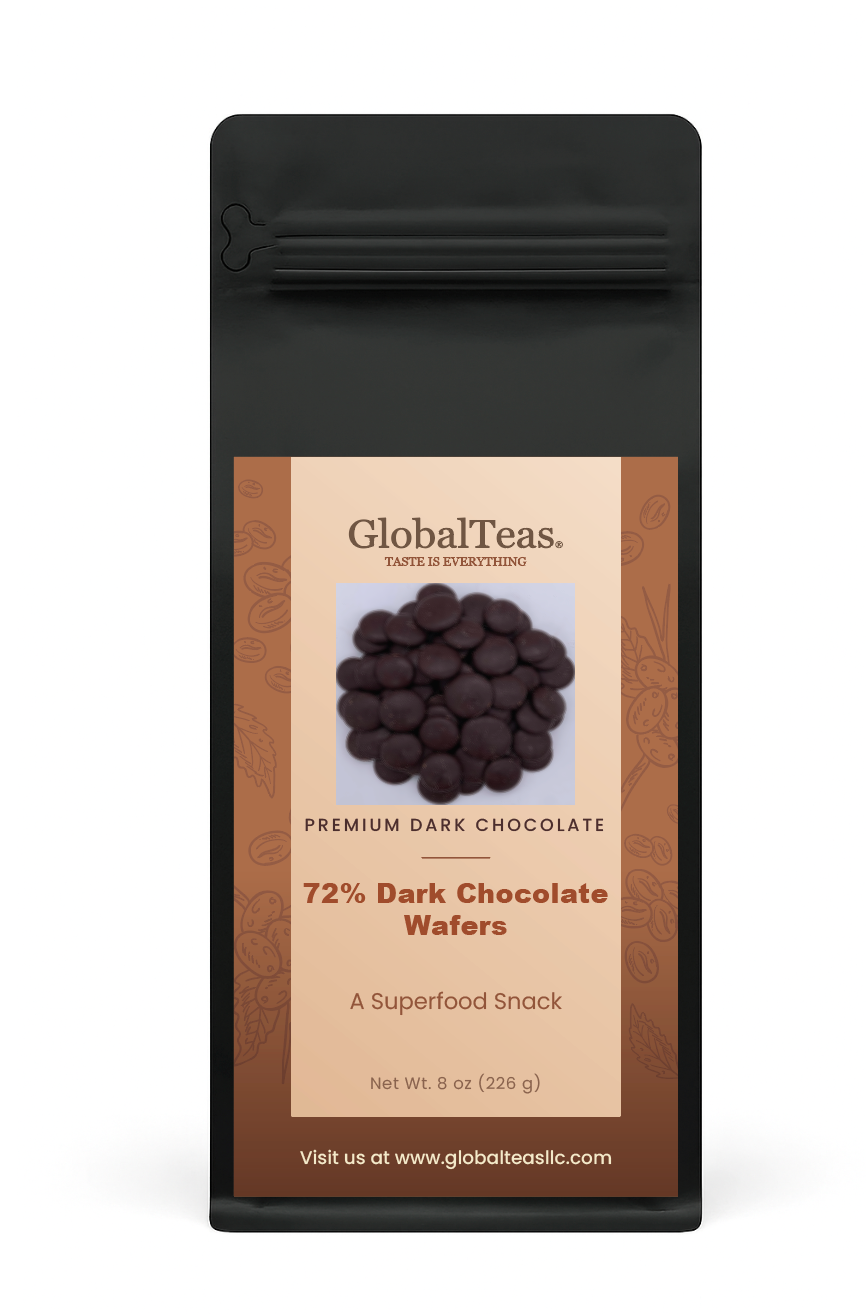 72% Dark Chocolate Wafers- 8 oz bag