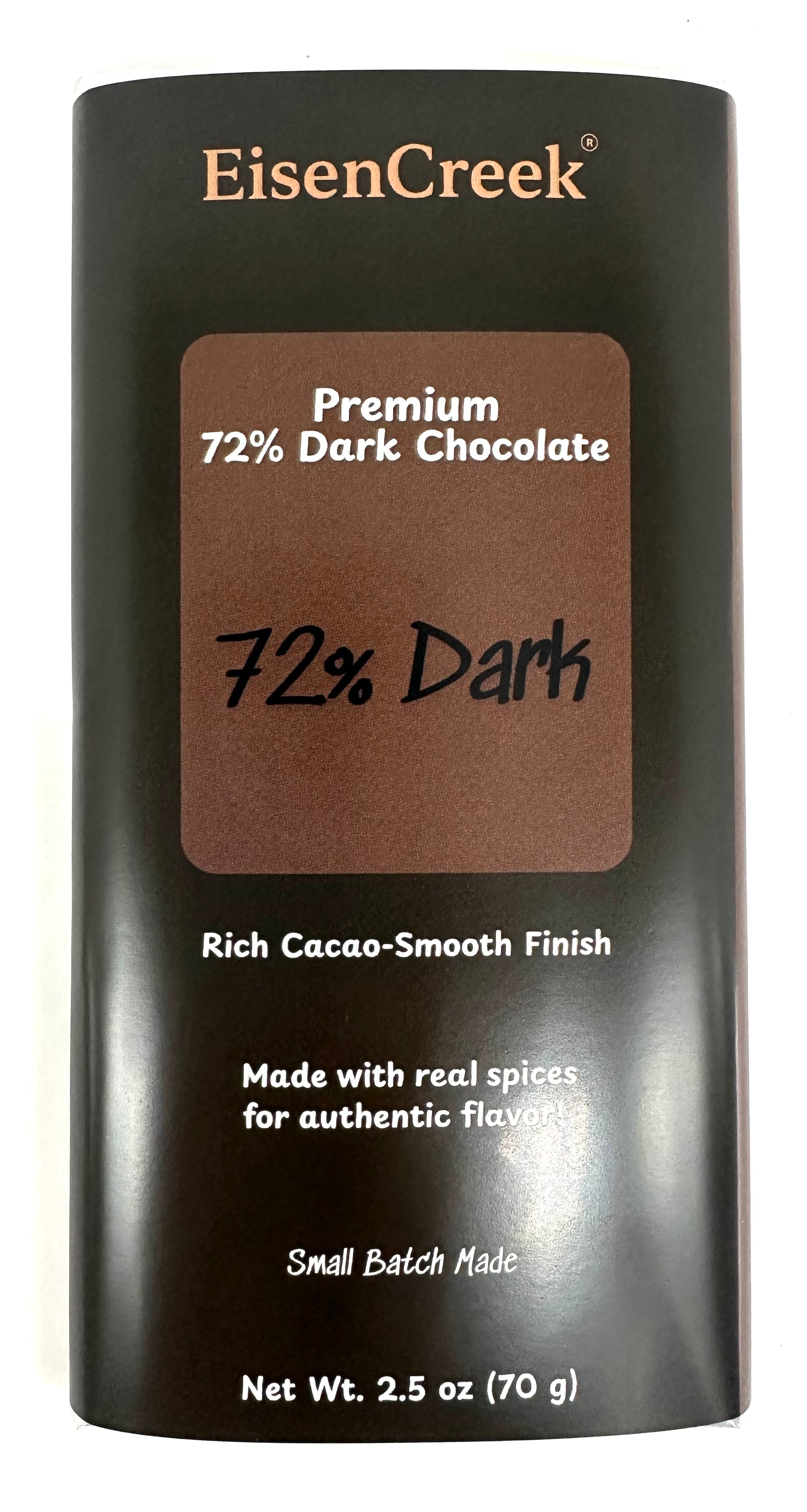 72% Dark Chocolate Bar - 2.50 oz