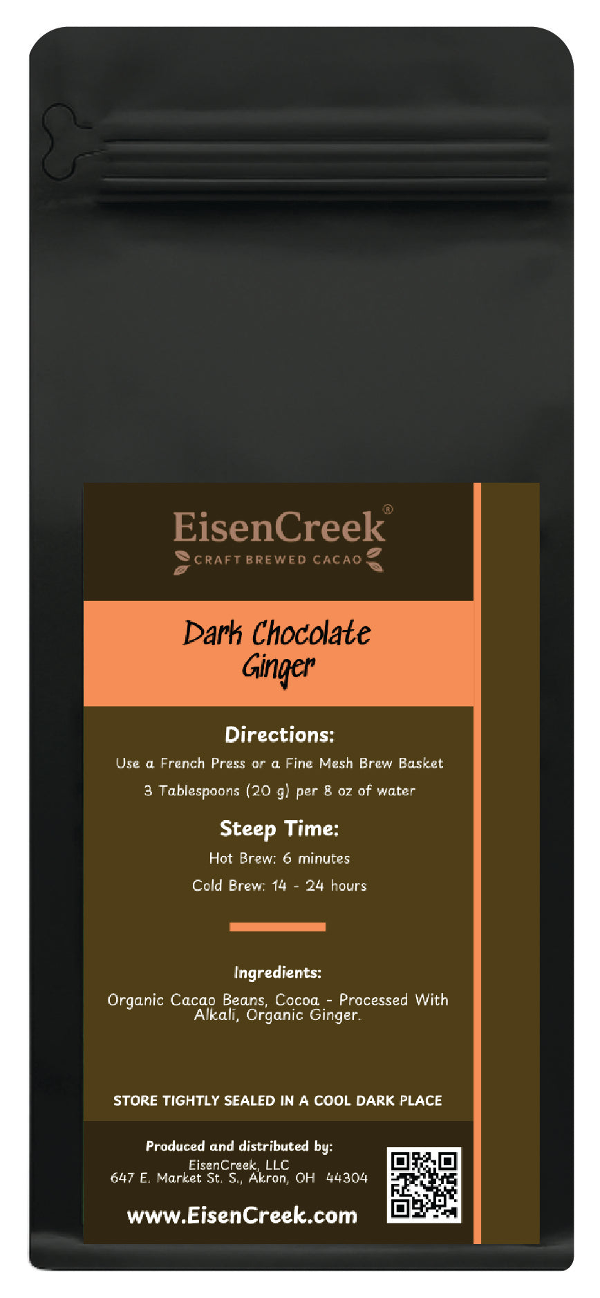 Dark Chocolate Ginger 10 oz