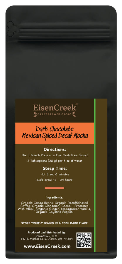 Dark Choc Mexican Spiced Decaf Mocha 10 oz
