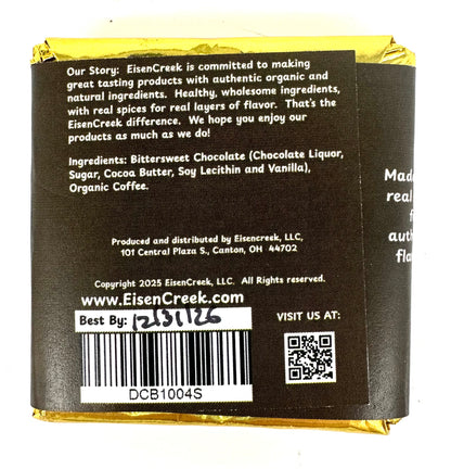 Dark Shadow Mocha Dark Chocolate Bar - 1 oz