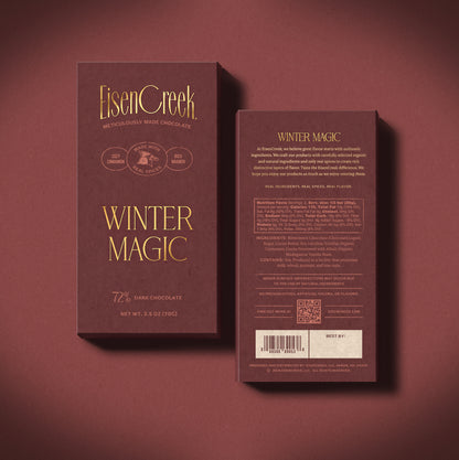 Winter Magic Dark Chocolate Bar - 2.50 oz