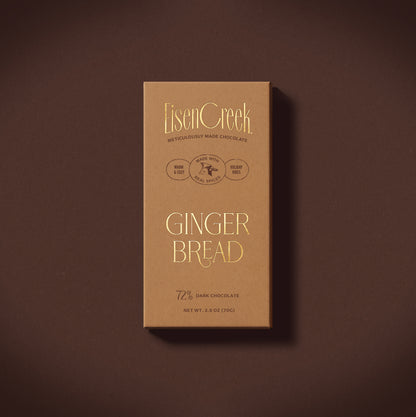 Gingerbread Dark Chocolate Bar - 2.50 oz