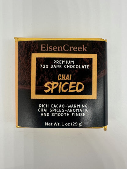 Chai Spiced Dark Chocolate Bar - 1 oz