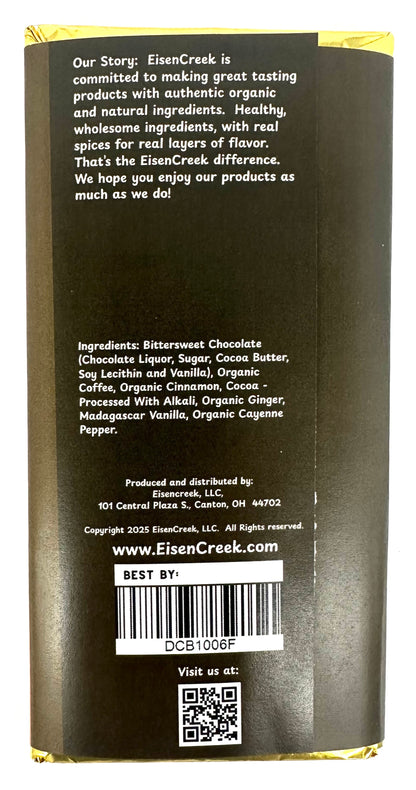 Mexican Spiced Mocha Dark Chocolate Bar - 2.50 oz