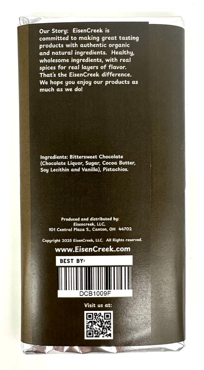 Pistachio Crunch Dark Chocolate Bar - 2.50 oz