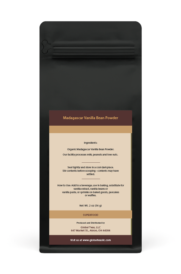 Madagascar Vanilla Powder: 2 oz bag