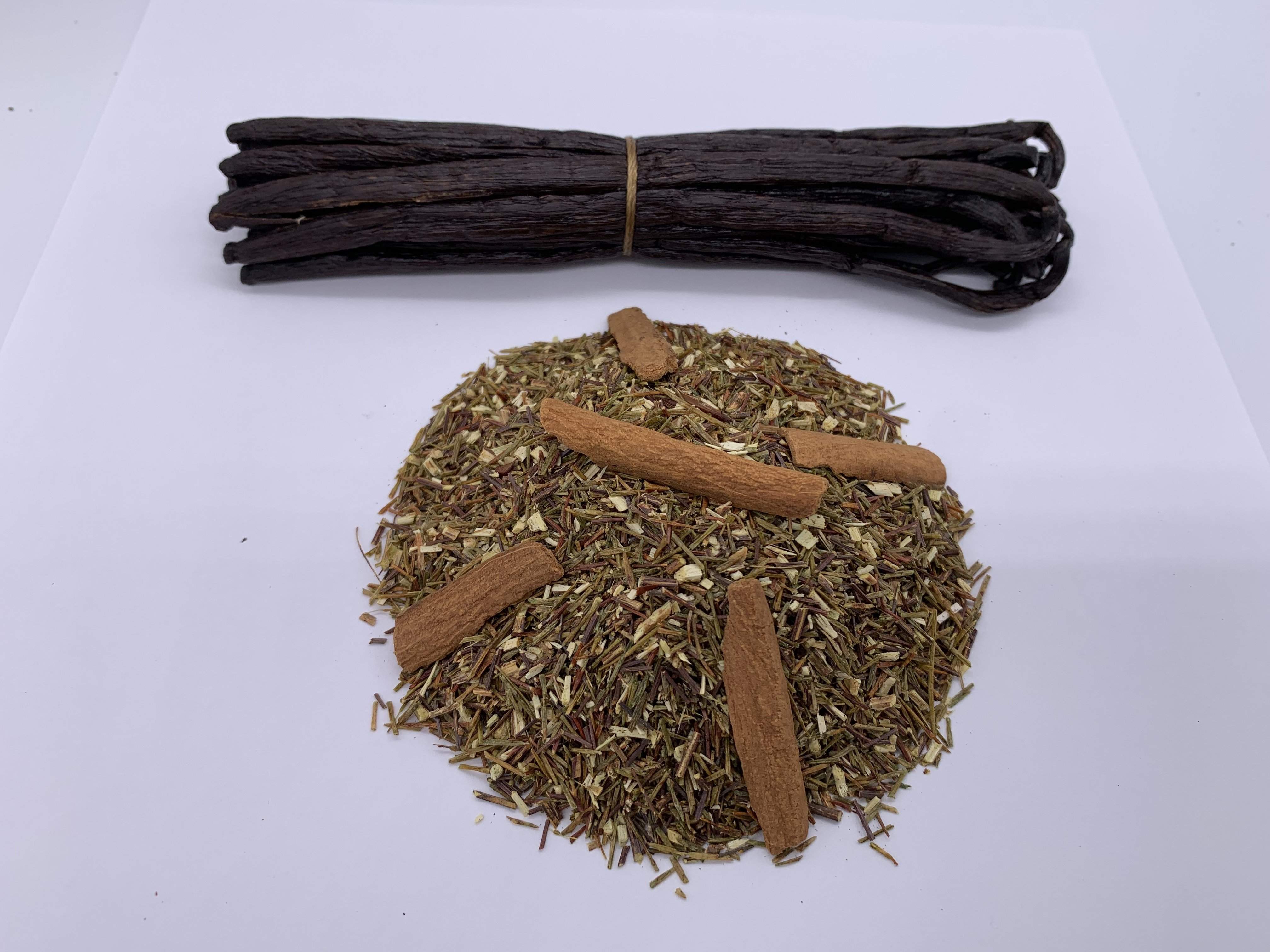 Green Rooibos Vanilla Bean Cinnamon: 2 oz bag-Global Teas, LLC-Retail Price,Rooibos Loose Leaf Teas,Tag: Green Rooibos